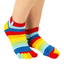 Toetoe Socks Anklet Toe Socks Rainbow Unisize