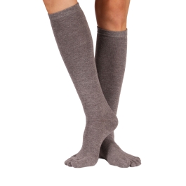 TOETOE® Socks - Knee-High Toe Socks Grey Unisize