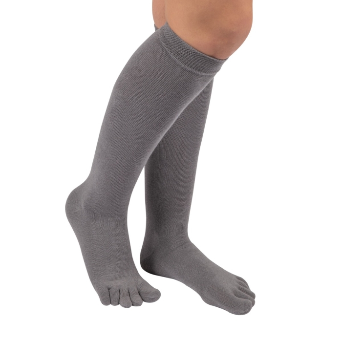 TOETOE® Socks - Knee-High Toe Socks Grey Unisize