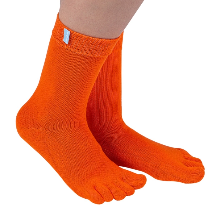 TOETOE® Socks - Mid-Calf Toe Socks Orange Unisize