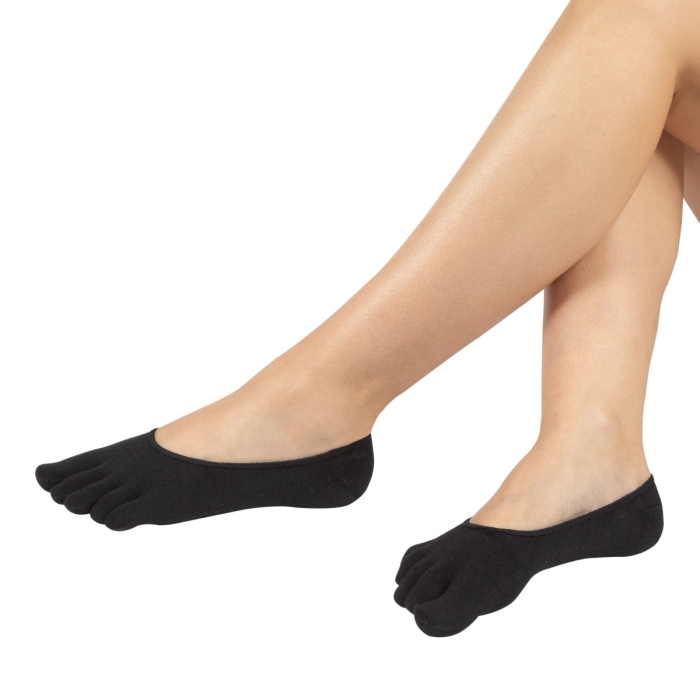 TOETOE SOCKS ToeToe ESSENTIAL SLIK FOOT COVER - Socks - black - Private  Sport Shop