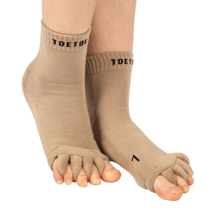 TOETOE® Socks - Ankle Toe Separator Fawn Unisize