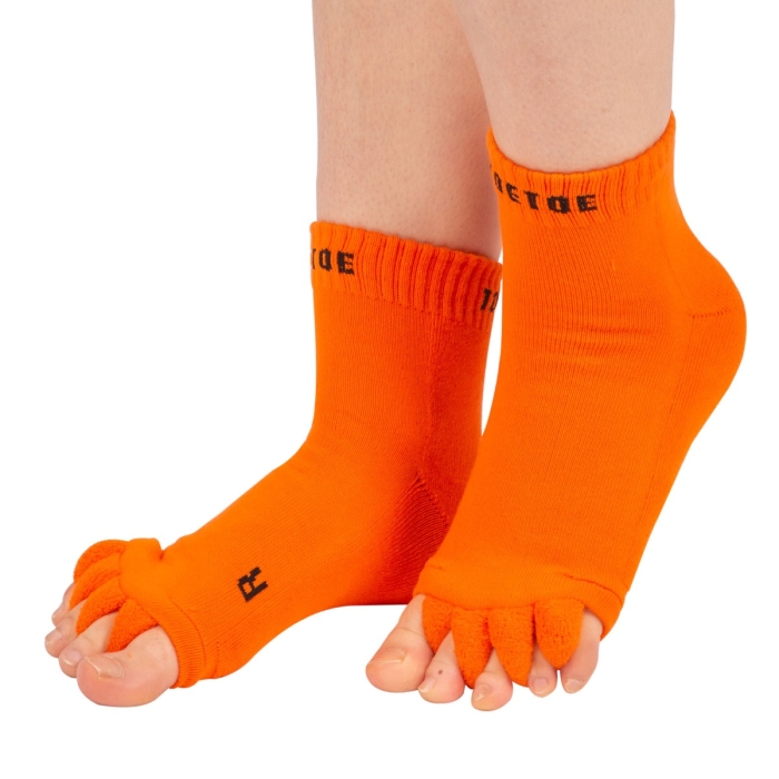 TOETOE® Socks - Ankle Toe Separator Orange Unisize