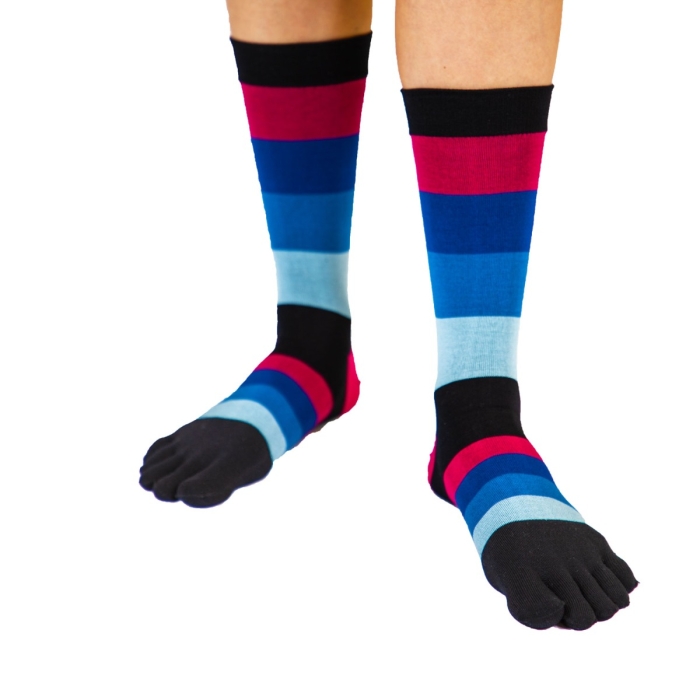 TOETOE® Socks - Men Fashion Stripy Toe Socks Dragon Unisize