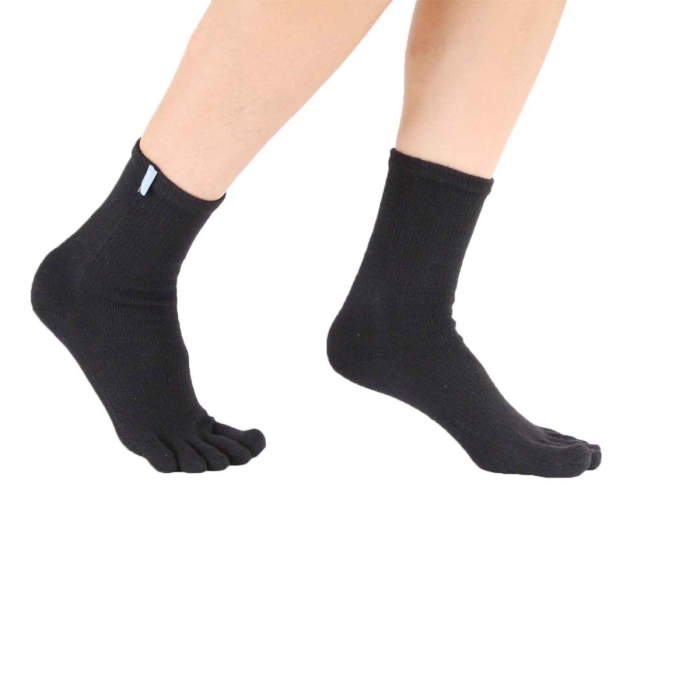 TOETOE® Socks - Running Ankle Toe Socks Black