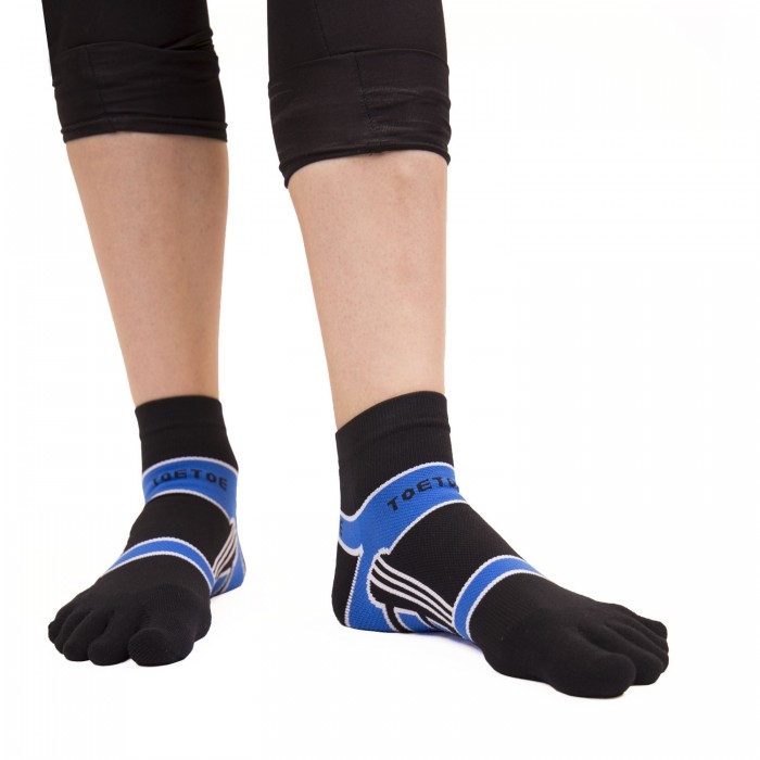 TOETOE® Socks - Running Trainer Toe Socks Blue