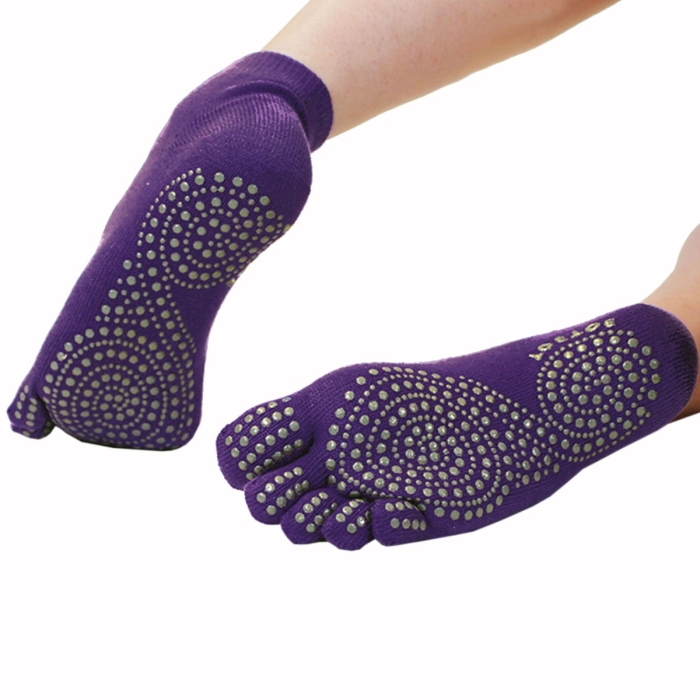 5 Toe Non Slip Pilates Grip Socks - Pilates 100