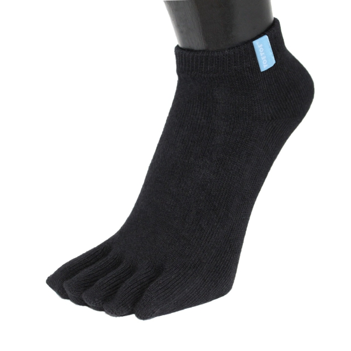 TOETOE® Socks - Anti-Slip Sole Open Toe Half Toe Socks Black Unisize