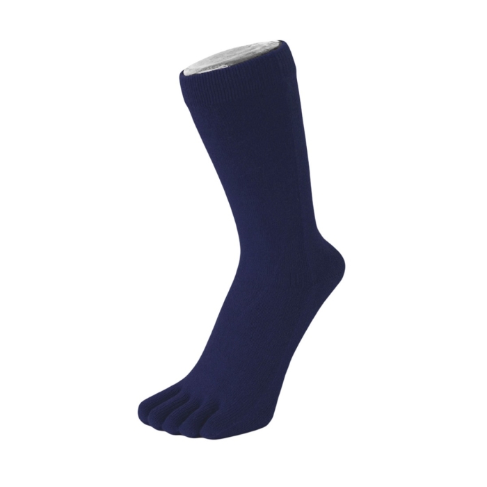TOETOE® Socks - Silk Mid-Calf Toe Socks Navy