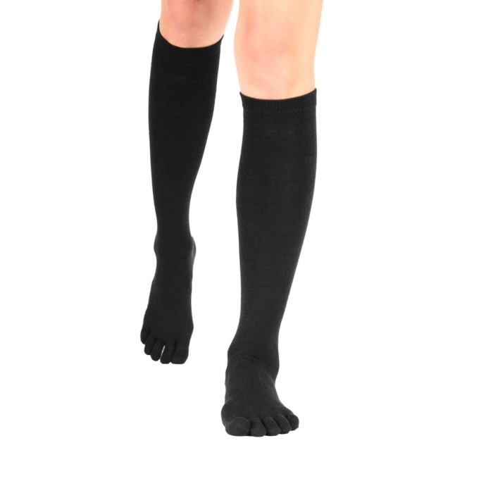 TOETOE® Socks - Knee-High Toe Socks Black Unisize