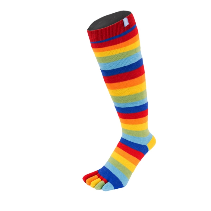 TOETOE® Socks - Knee-High Toe Socks Rainbow Unisize