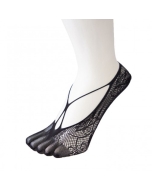 TOETOE® Socks - Plain Nylon Toe Tights Toe Socks Beige Unisize
